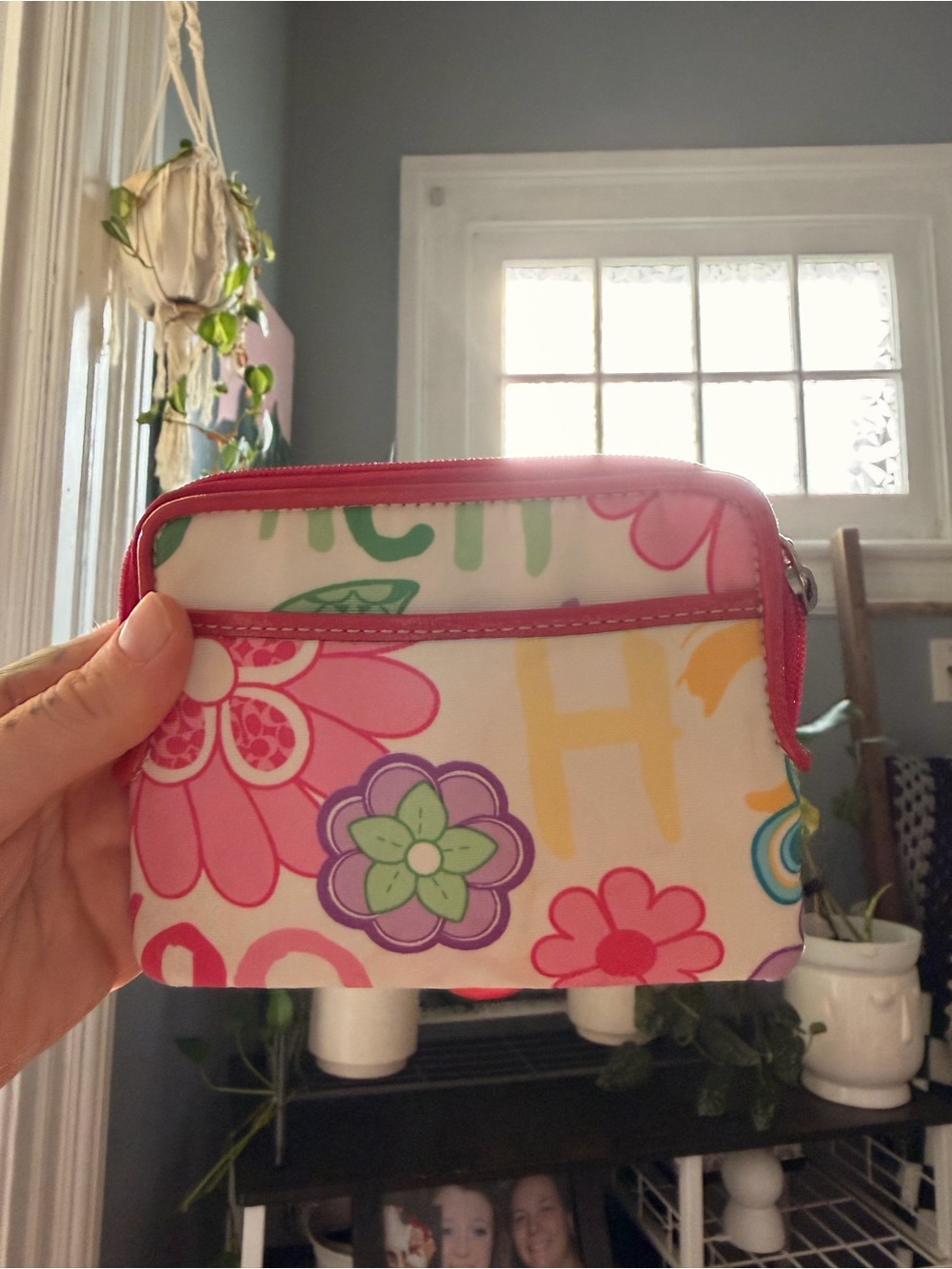 Coach Poppy Daisy Multi-Color Floral Wristlet/Wallet* - Picture 3 of 4